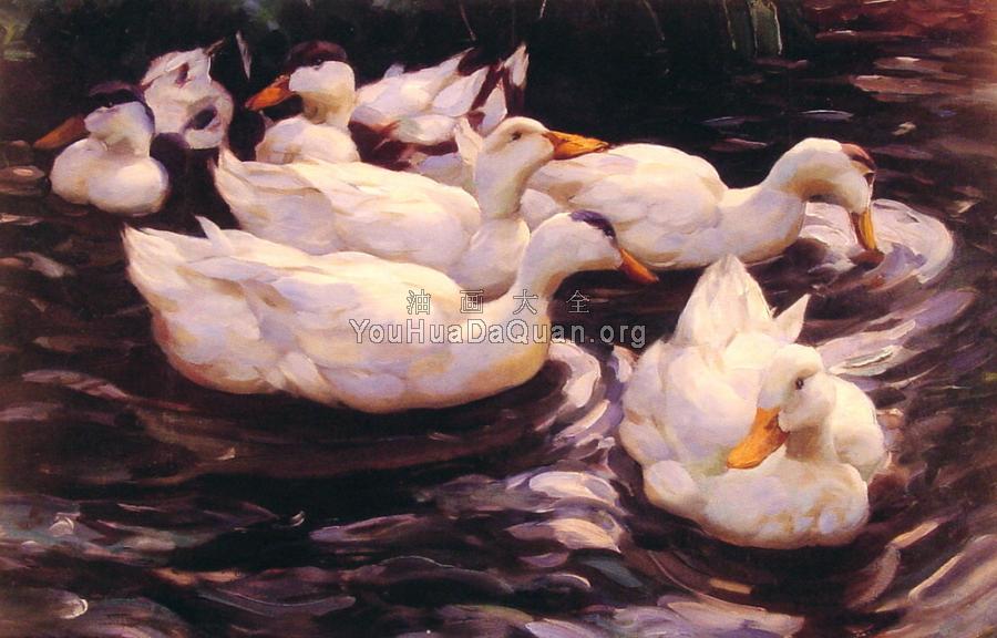 Six Ducks in the Pond - 亚历山大·凯斯特